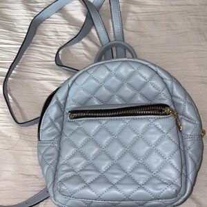 Quilted Gray Backpack